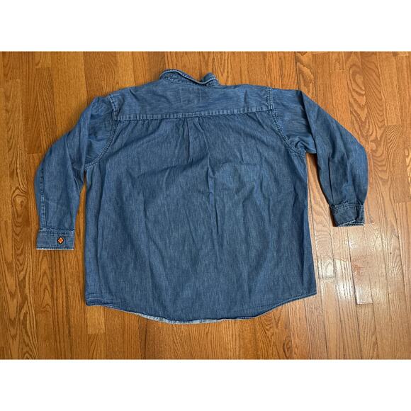 Wrangler FR Riggs Workwear 2XT- Men's Long Sleeve Button Up - Picture 2 of 7